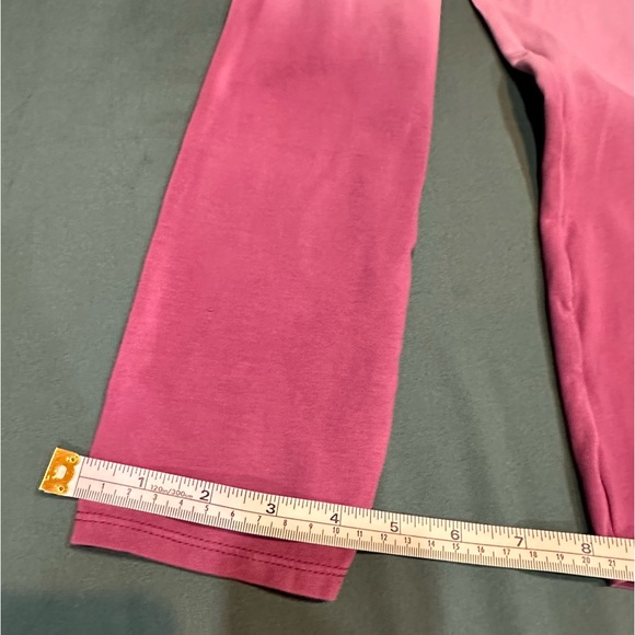 Seed to Style Organic Cotton Watercolor Print Long-Sleeve Top Pink Ombré Sz Lg - Picture 8 of 14